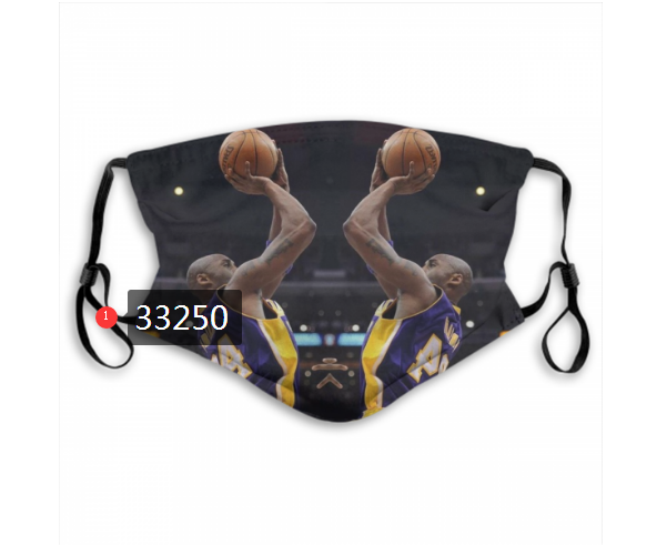 2021 NBA Los Angeles Lakers #24 kobe bryant 33250 Dust mask with filter->nba dust mask->Sports Accessory